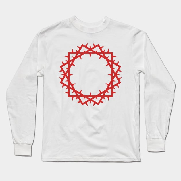 Crown of thorns of the Lord and Savior Jesus Christ. Long Sleeve T-Shirt by Reformer